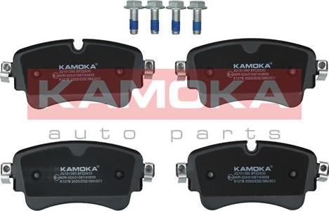 Kamoka JQ101380 - Kit pastiglie freno, Freno a disco autozon.pro