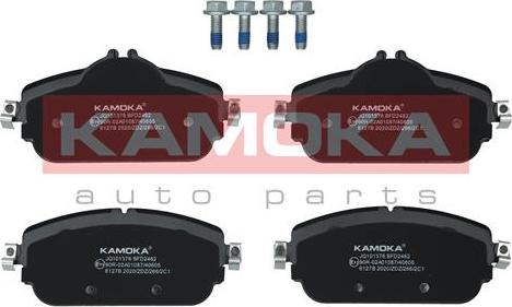 Kamoka JQ101376 - Kit pastiglie freno, Freno a disco autozon.pro