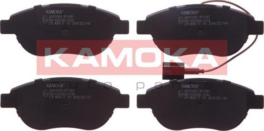 Kamoka JQ1012934 - Kit pastiglie freno, Freno a disco autozon.pro