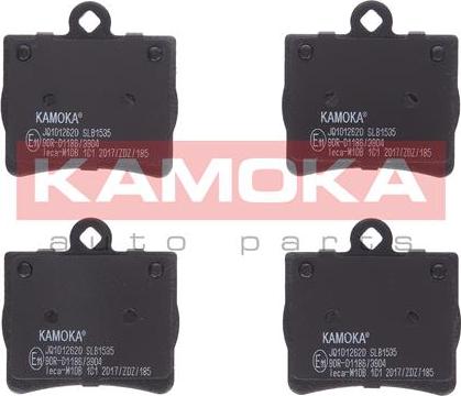 Kamoka JQ1012620 - Kit pastiglie freno, Freno a disco autozon.pro