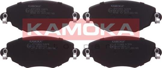 Kamoka JQ1012850 - Kit pastiglie freno, Freno a disco autozon.pro