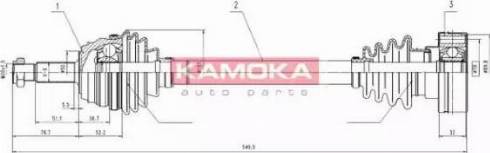 Kamoka VW1138919 - Albero motore / Semiasse autozon.pro