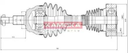 Kamoka VW1138926 - Albero motore / Semiasse autozon.pro