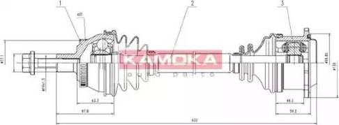 Kamoka VW1138921A - Albero motore / Semiasse autozon.pro