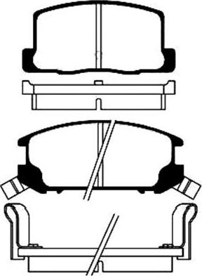 BENDIX 572175 - Kit pastiglie freno, Freno a disco autozon.pro