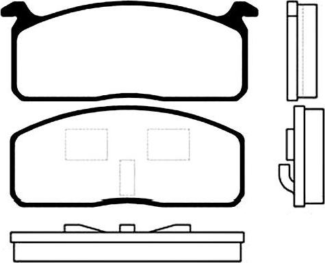 Kavo Parts BP-9001 - Kit pastiglie freno, Freno a disco autozon.pro