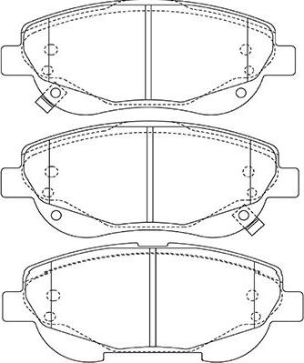 Kavo Parts BP-9146 - Kit pastiglie freno, Freno a disco autozon.pro