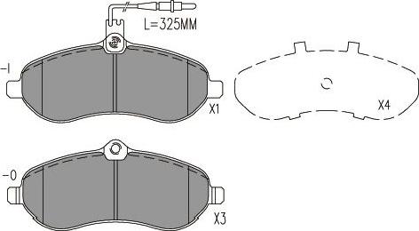 Kavo Parts BP-9162 - Kit pastiglie freno, Freno a disco autozon.pro