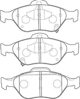 Kavo Parts BP-9109 - Kit pastiglie freno, Freno a disco autozon.pro