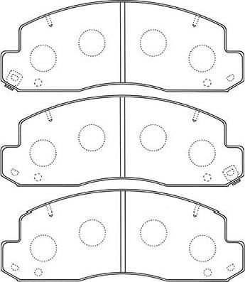 Kavo Parts BP-9106 - Kit pastiglie freno, Freno a disco autozon.pro