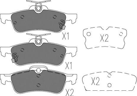 Kavo Parts BP-9131 - Kit pastiglie freno, Freno a disco autozon.pro