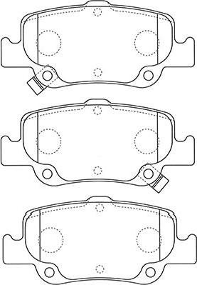 Kavo Parts BP-9129 - Kit pastiglie freno, Freno a disco autozon.pro