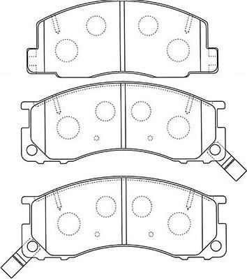 Kavo Parts BP-9123 - Kit pastiglie freno, Freno a disco autozon.pro