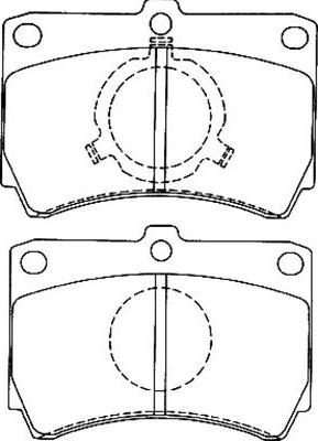 Kavo Parts BP-4549 - Kit pastiglie freno, Freno a disco autozon.pro