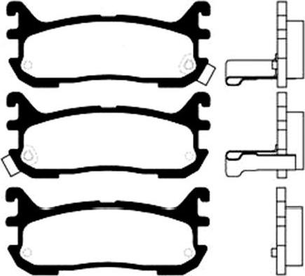 Kavo Parts BP-4541 - Kit pastiglie freno, Freno a disco autozon.pro