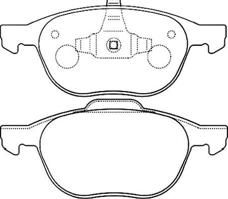 Kavo Parts BP-4555 - Kit pastiglie freno, Freno a disco autozon.pro