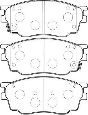 Kavo Parts BP-4550 - Kit pastiglie freno, Freno a disco autozon.pro