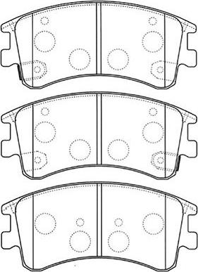 Kavo Parts BP-4551 - Kit pastiglie freno, Freno a disco autozon.pro