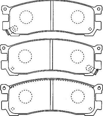 Kavo Parts BP-4552 - Kit pastiglie freno, Freno a disco autozon.pro