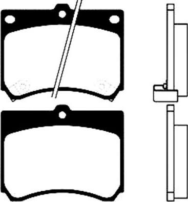 Advics SS256-S - Kit pastiglie freno, Freno a disco autozon.pro