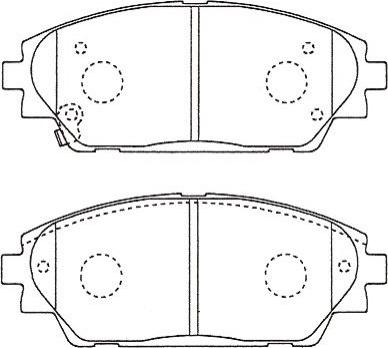 Kavo Parts BP-4584 - Kit pastiglie freno, Freno a disco autozon.pro