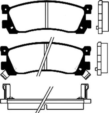 Kavo Parts BP-4537 - Kit pastiglie freno, Freno a disco autozon.pro