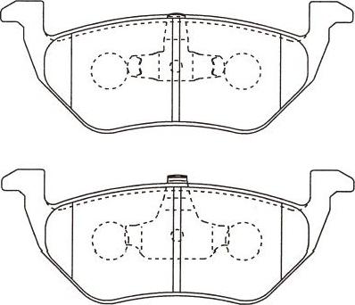 Kavo Parts BP-4578 - Kit pastiglie freno, Freno a disco autozon.pro