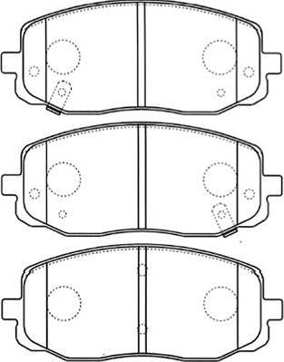 Kavo Parts BP-4015 - Kit pastiglie freno, Freno a disco autozon.pro