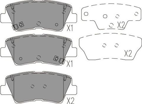 Kavo Parts BP-4031 - Kit pastiglie freno, Freno a disco autozon.pro