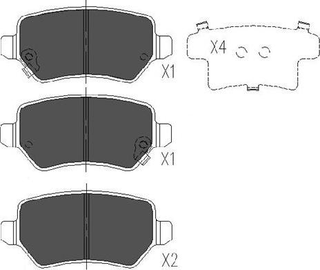 Kavo Parts BP-4029 - Kit pastiglie freno, Freno a disco autozon.pro