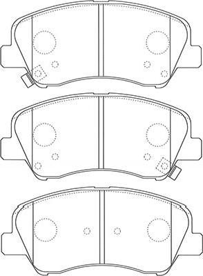 Kavo Parts BP-4026 - Kit pastiglie freno, Freno a disco autozon.pro