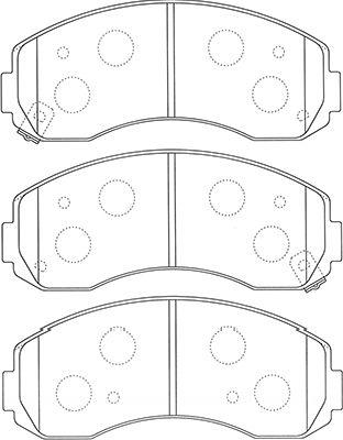 Kavo Parts BP-4020 - Kit pastiglie freno, Freno a disco autozon.pro