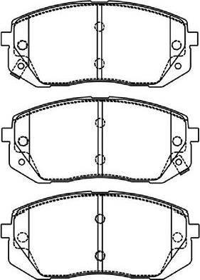 Kavo Parts BP-4021 - Kit pastiglie freno, Freno a disco autozon.pro