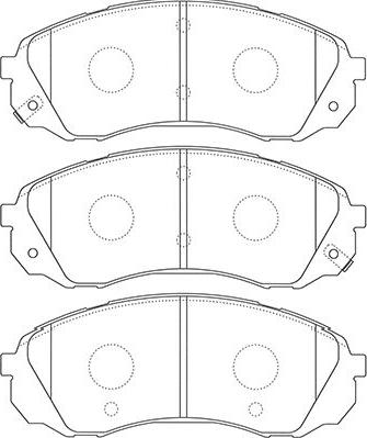 Kavo Parts BP-4022 - Kit pastiglie freno, Freno a disco autozon.pro