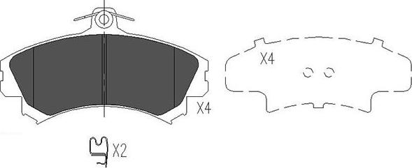 Kavo Parts BP-5553 - Kit pastiglie freno, Freno a disco autozon.pro