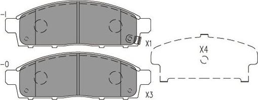 Kavo Parts BP-5566 - Kit pastiglie freno, Freno a disco autozon.pro