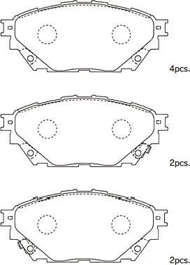 Kavo Parts BP-5563 - Kit pastiglie freno, Freno a disco autozon.pro