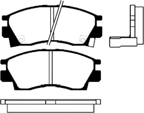 BENDIX 572282 - Kit pastiglie freno, Freno a disco autozon.pro