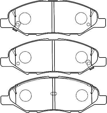 Kavo Parts BP-6599 - Kit pastiglie freno, Freno a disco autozon.pro