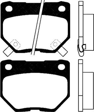 Advics B2N053T - Kit pastiglie freno, Freno a disco autozon.pro