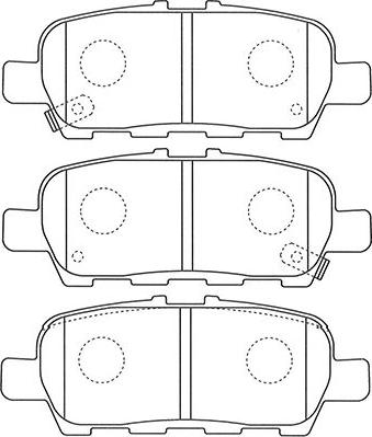 Kavo Parts BP-6605 - Kit pastiglie freno, Freno a disco autozon.pro