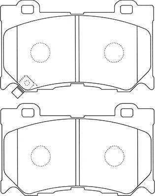 Kavo Parts BP-6606 - Kit pastiglie freno, Freno a disco autozon.pro