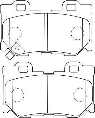 Kavo Parts BP-6607 - Kit pastiglie freno, Freno a disco autozon.pro