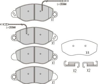 Kavo Parts BP-6614 - Kit pastiglie freno, Freno a disco autozon.pro