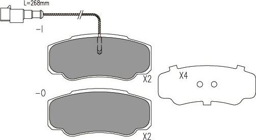 Kavo Parts BP-6613 - Kit pastiglie freno, Freno a disco autozon.pro