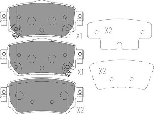 Kavo Parts BP-6634 - Kit pastiglie freno, Freno a disco autozon.pro