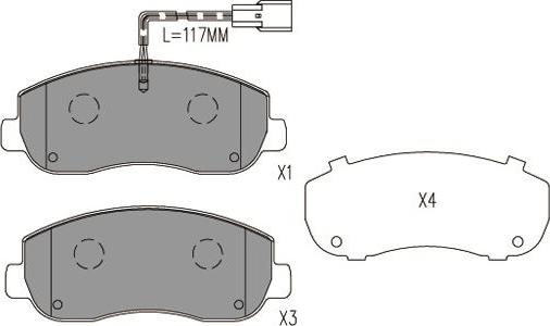 Kavo Parts BP-6635 - Kit pastiglie freno, Freno a disco autozon.pro