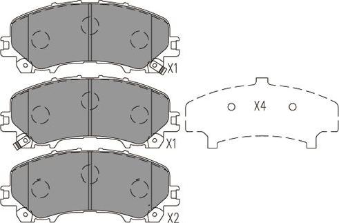 Kavo Parts BP-6636 - Kit pastiglie freno, Freno a disco autozon.pro