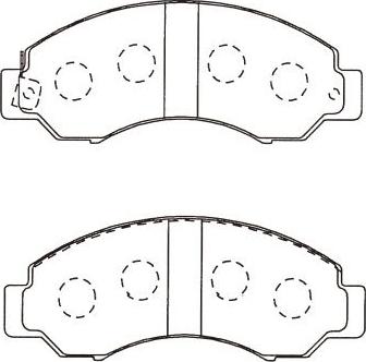 Kavo Parts BP-6624 - Kit pastiglie freno, Freno a disco autozon.pro