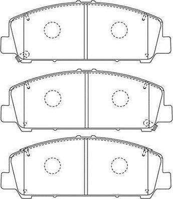 Kavo Parts BP-6621 - Kit pastiglie freno, Freno a disco autozon.pro